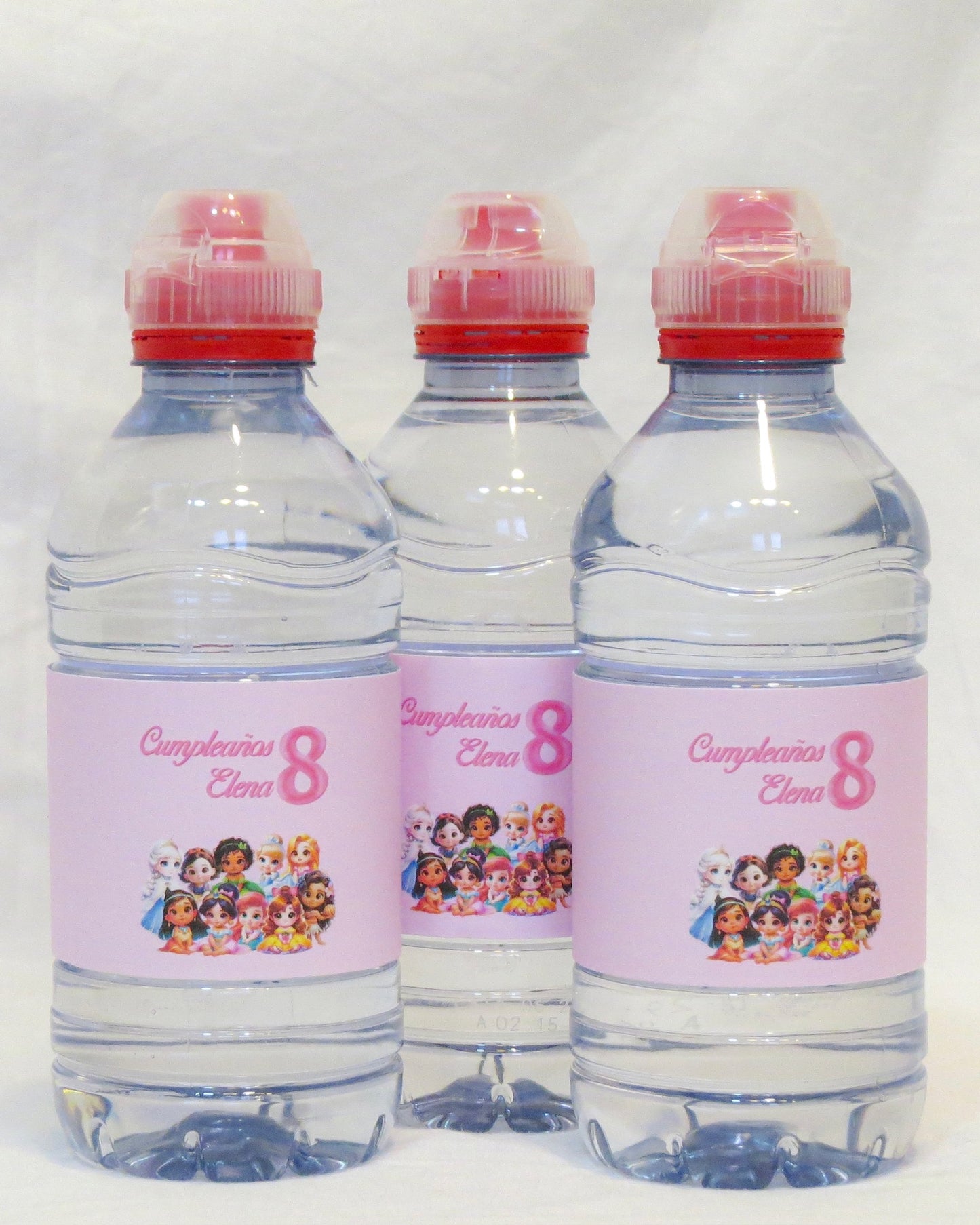 Etiquetas para botellitas de agua.