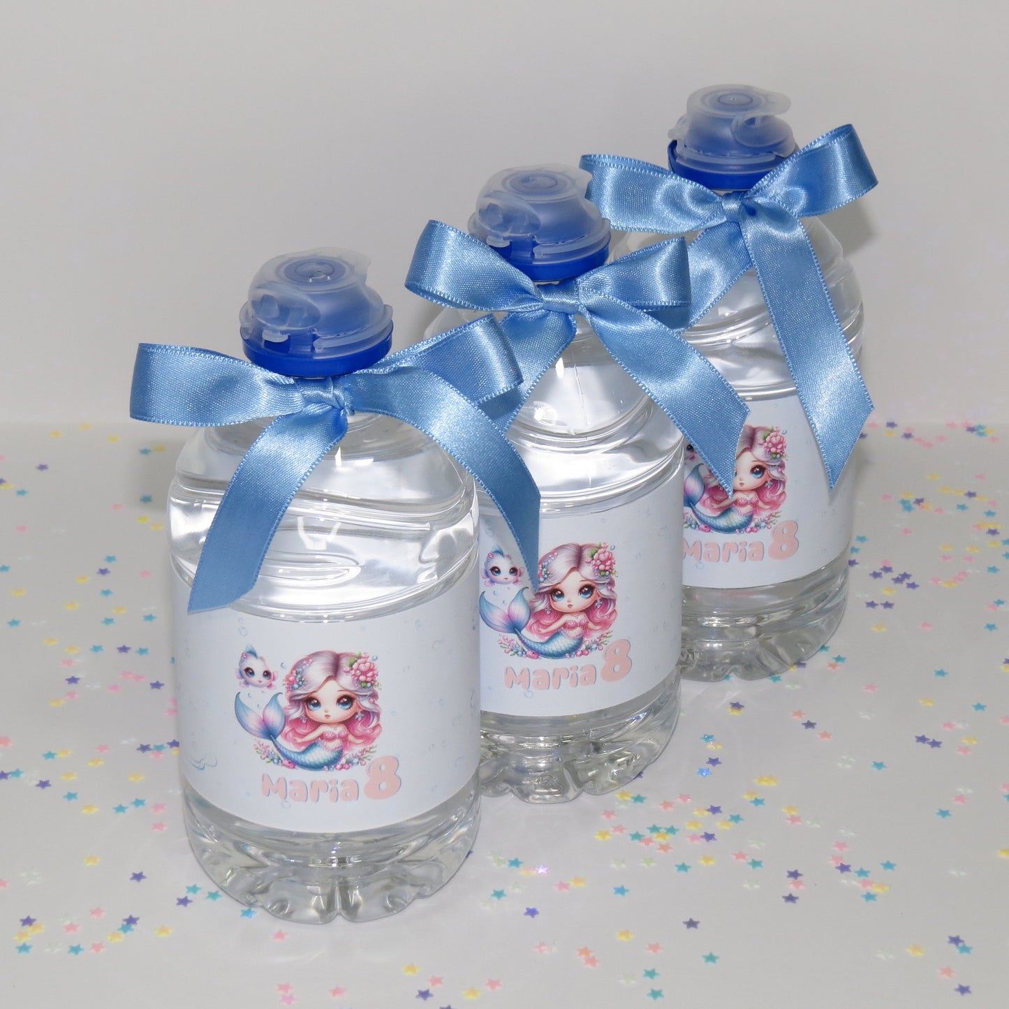 Etiquetas para botellitas de agua.